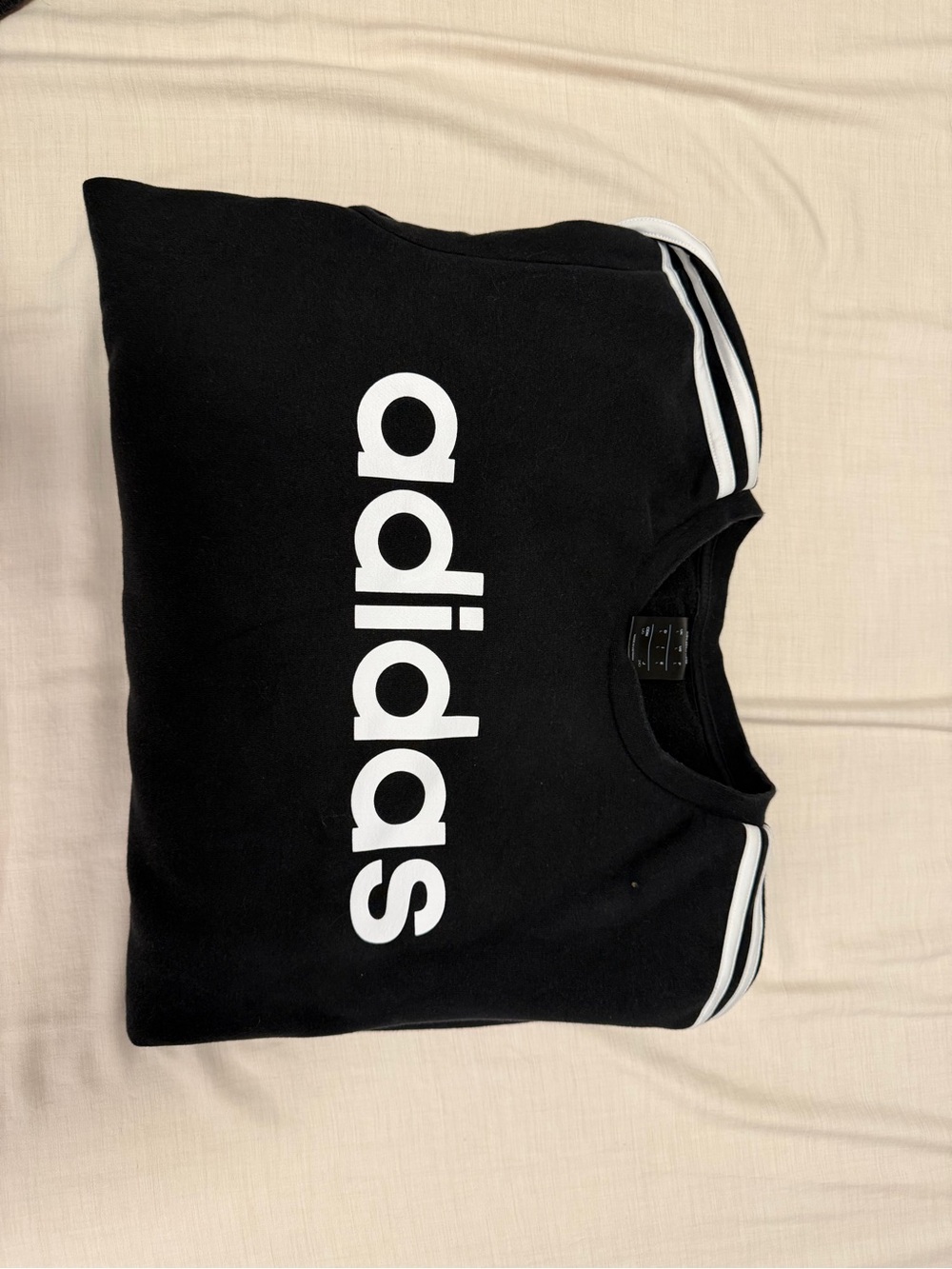 Adidas Men’s Black Logo Crewneck